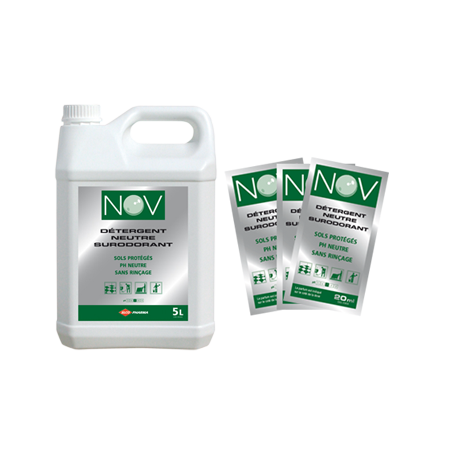 NOV 2D DETERGENT SURODORANT NON MOUSSANT PH: 7,5 PARFUM AMBIANCE DOSETTES DE 20ML-CARTON DE 250