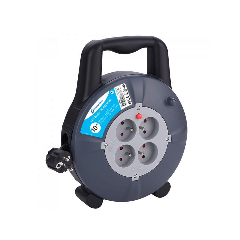 RALLONGE ELECTRIQUE ENROULEUR SECTION 3G1,5 - 10M