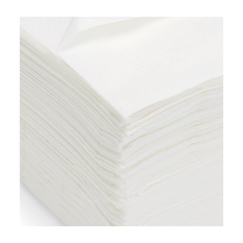 SERVIETTES DE TABLE 1 PLIS 30X30CM BLANC- CARTON DE 4000