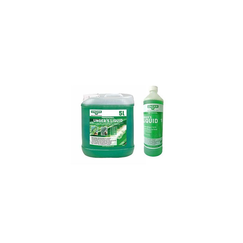 LIQUIDE NETTOYANT SPECIAL VITRES (SYSTEME MOUILLEUR) UNGER BIDON 1L