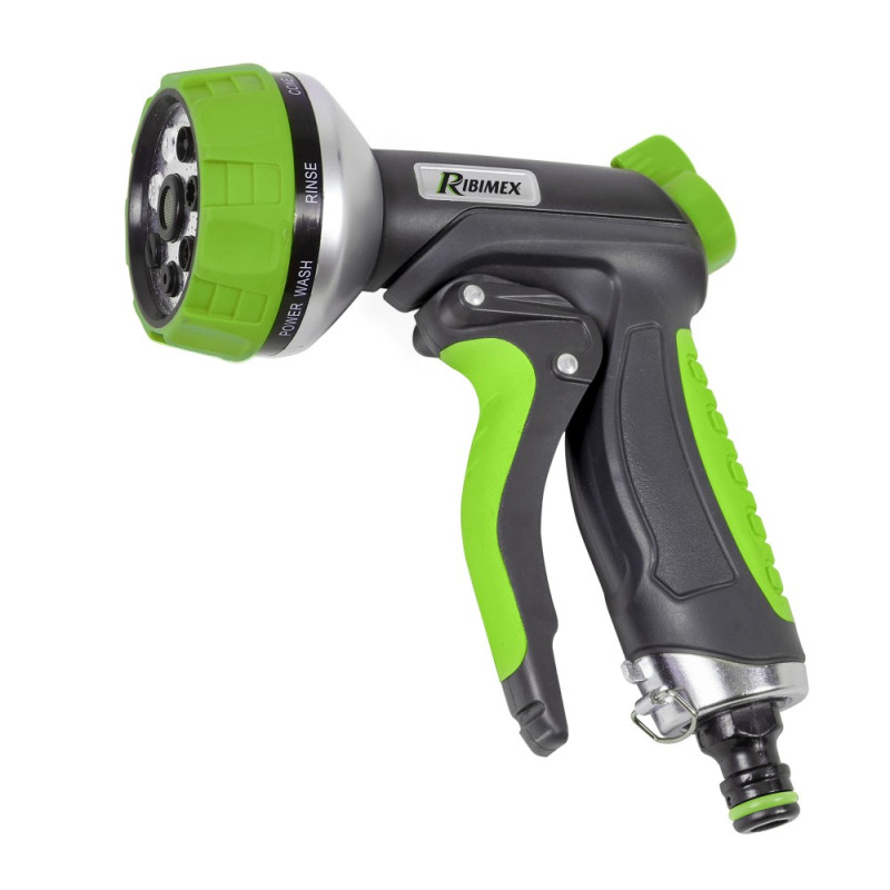 PISTOLET D'ARROSAGE POMME MULTIJETS ZINC A 7 JETS REGLABLES