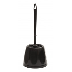COMBINE BROSSE WC NOIR COMPLET (BROSSE REBORDS+RECEPTACLE) (95C/N)