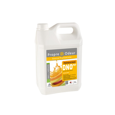 DNO DETERGENT ODORANT SOLS PROTEGES PH:7 PARFUM FRAISE BIDON DE 5L 
