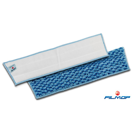 BANDEAU MICROFIBRE VELCRO FIBRES ABRASIVES TRAPEZE PULISCRUB BLEU 40CM (DME 0803011/PN)