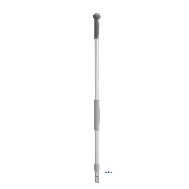 MANCHE TELESCOPIQUE ALUMINIUM ANODISE 3 TROUS POIGNEE ERGONOMIQUE 102-184CM