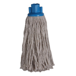 MOP COTON DOUILLE HEXAGONALE+ADAPTATEUR A VISSER POUR LAVAGE ESPAGNOL BLANC (TAMPEL) 220G 