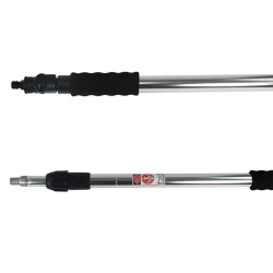 MANCHE TELESCOPIQUE ALUMINIUM PRO PASSAGE D'EAU 240CM (2X120CM)