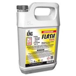 FLASH'NET DEGRAISSANT SURPUISSANT HACCP TOUTES SURFACES PH13 KING BIDON DE 5L