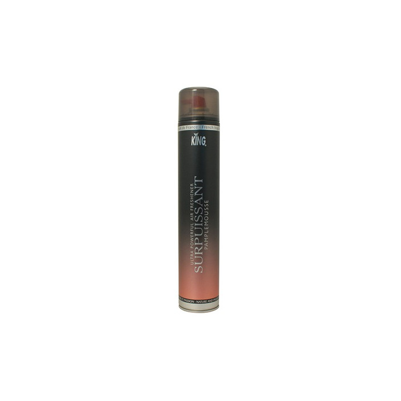 DESTRUCTEUR D'ODEURS SURPUISSANT KING PARFUM PAMPLEMOUSSE AEROSOL DE 750ML 