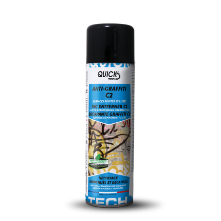 ANTI GRAFFITI C2 DECAPANT PEINTURES ENCRES ET VERNIS QUICK TECH AEROSOL DE 500ML