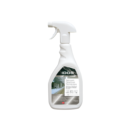 IDOS ND2 NETTOYANT DESINFECT BACT LEVURICIDE INOX PARFUME (IDNDE00077) VAPO 750ML