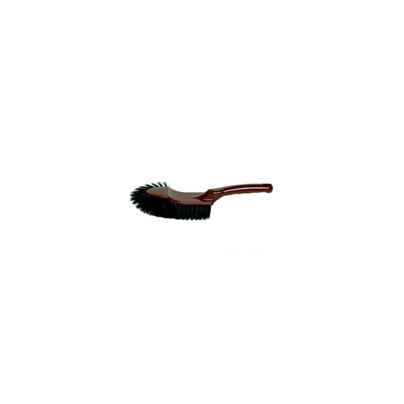 BALAYETTE DEMI TETE SOIE NOIRE DESSUS TECK (319) 34CM