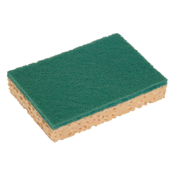 EPONGE DOUBLE FACE VERT/BLOND 100% VEGETAL 130X84X28 SPONREX 74 LOT DE 10
