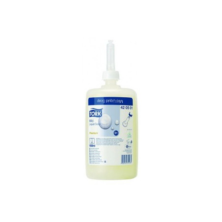RECHARGE SAVON DOUX TORK PREMIUM ECOLABEL SYSTEME S1 CARTON DE 6X1L (420501)