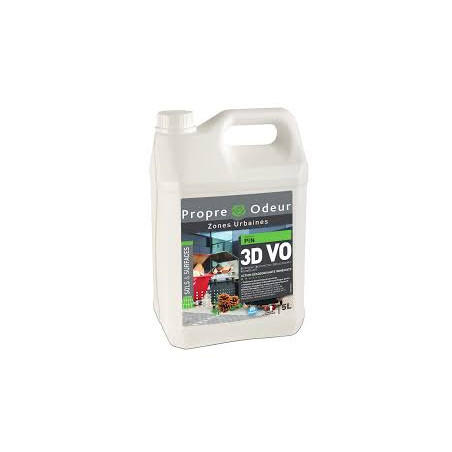 3D VO DETERGENT DESINFECTANT DESODORISANT POUBELLE PH: 11 BIDON DE 5L
