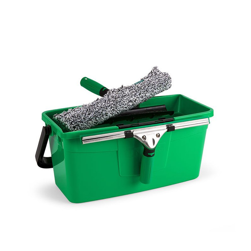 UNGER ERGOTEC ADVANCED KIT 3 EN 1 : RACLETTE + MOUILLEUR + SEAU