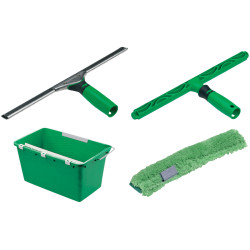 UNGER ERGOTEC ADVANCED KIT 3 EN 1 : RACLETTE + MOUILLEUR + SEAU