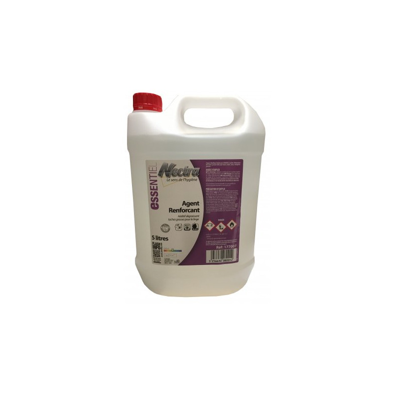 ESSENTIEL DEGRAISSANT DETACHANT AGENT RENFORCANT LINGE PH A 10G/L: 7 +/-1 - BIDON DE 5L 