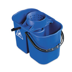 SEAU ESSOREUR GEMINI BI-BACS (8L+6L) AVEC ESSOREUR BLEU