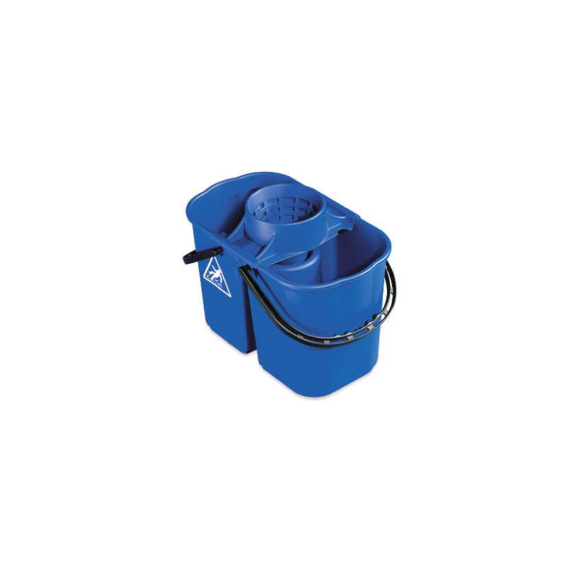 SEAU ESSOREUR GEMINI BI-BACS (8L+6L) AVEC ESSOREUR BLEU