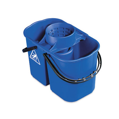 SEAU ESSOREUR GEMINI BI-BACS (8L+6L) AVEC ESSOREUR BLEU