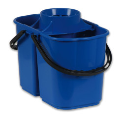 SEAU ESSOREUR GEMINI BI-BACS (8L+6L) AVEC ESSOREUR BLEU