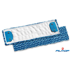 BANDEAU MICROFIBRE LANGUETTES AVEC FIBRES ABRASIVES PULISCRUB BLEU/BLEU 40CM (DME 0807011/PN)