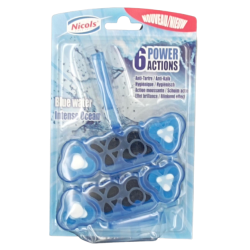 BLOC CUVETTE WC PARFUM BLUE WATER 45G- LOT DE 2