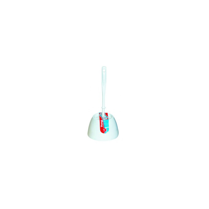 COMBINE BROSSE WC BLANC COMPLET HACCP (BROSSE BOULE+POT) (360) HAUT.370MM DIAM.145MM