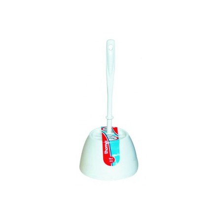 COMBINE BROSSE WC BLANC COMPLET HACCP (BROSSE BOULE+POT) (360) HAUT.370MM DIAM.145MM