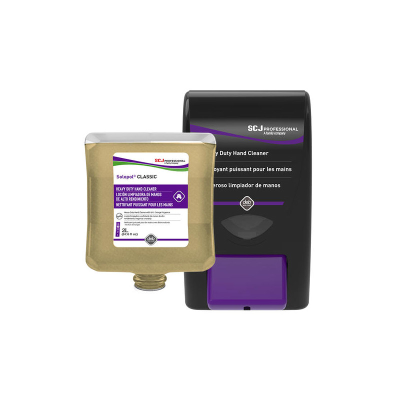 DISTRIBUTEUR DE SAVON MANUEL SOLOPOL 2L SALISSURES FORTES UNITE