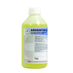 KEMIKA ARGENTOR LIQUIDO NETTOYANT RAPIDE LIQUIDE A IMMERSION POUR OBJET EN ARGENT, OR ET CUIVRE FLACON DE 1KG