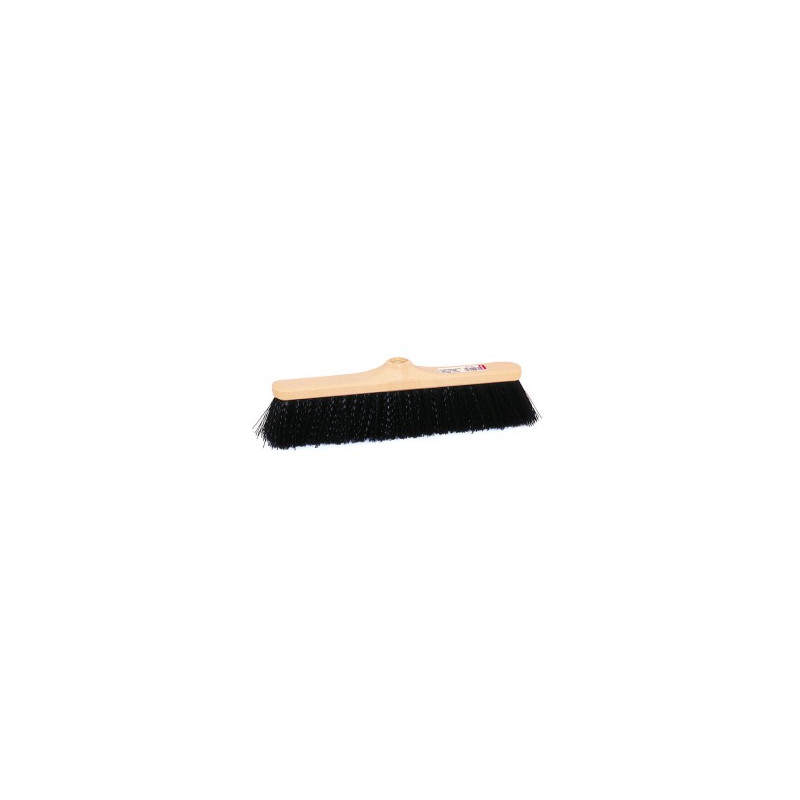 BALAI DROIT A VIS 38CM Ø24 FIBRE PVC NOIR MI-DURES EXTERIEUR (271)