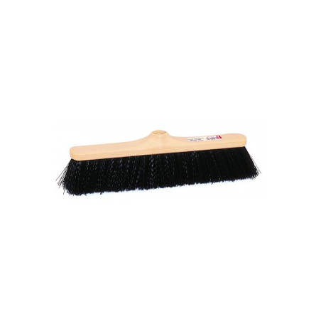 BALAI DROIT A VIS 38CM Ø24 FIBRE PVC NOIR MI-DURES EXTERIEUR (271)