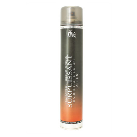 DESTRUCTEUR D'ODEURS SURPUISSANT KING PARFUM PASSION AEROSOL DE 750ML