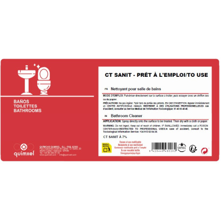 ETIQUETTE CAPXEL CT SANIT 50ML 