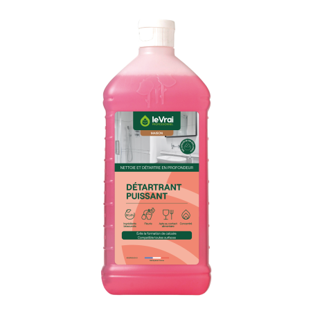 LVP DETARTRANT PUISSANT CONCENTRE POUR SANITAIRES PH : 0,5 / 1,5 (4531) FLACON DE 1L