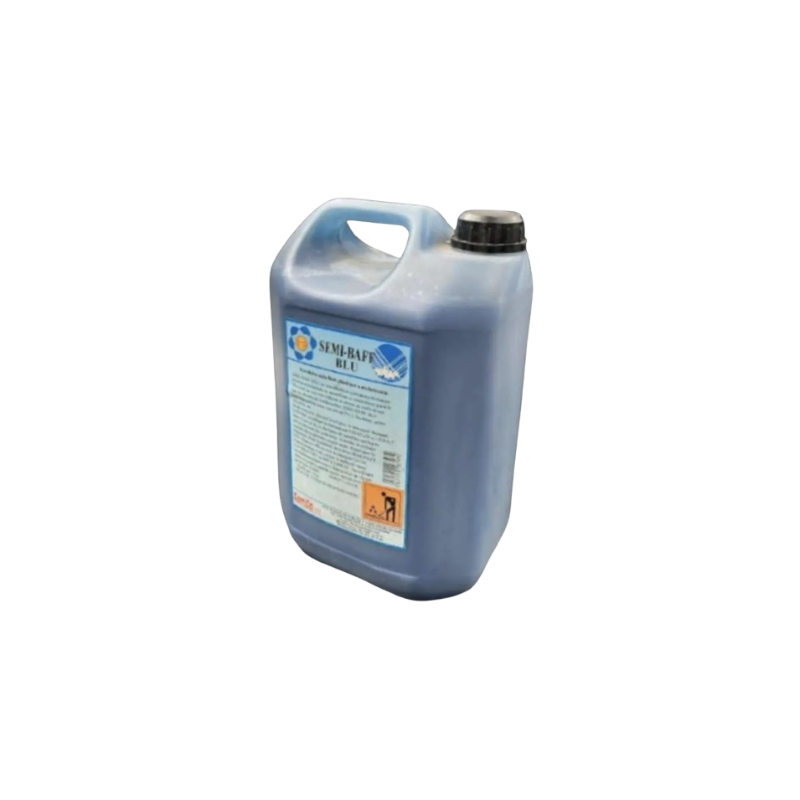 KEMIKA SEMI BAFF NOIR EMULSION METALLISEE AUTOLUSTRANTE POUR SOLS SOUPLES (CAOUTCHOUC) 5L