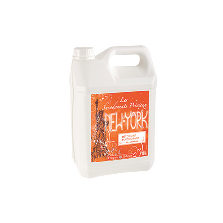 DS5 DETERGENT SURODORANT PRECIEUX SOLS ET SURFACES PH:7 PROPRE ODEUR PARFUM NEW YORK BIDON DE 5L