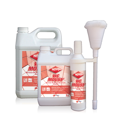 NOVO WC MOUSSE DETARTRANT DESINFECTANT BACTERICIDE PUISSANT PH :   1 BIDON DE 5L