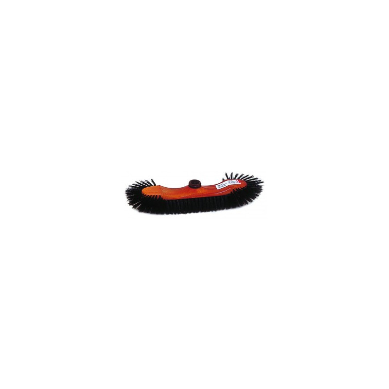 BALAI DEMI TETE A VIS 38CM Ø24 SOIE DE CHINE NOIRE INTERIEUR (236)