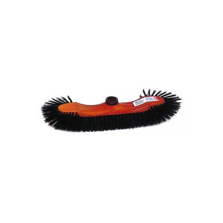 BALAI DEMI TETE A VIS 38CM Ø24 SOIE DE CHINE NOIRE INTERIEUR (236)