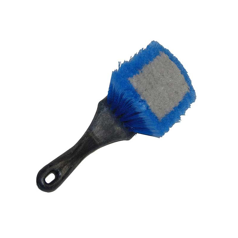 BROSSE DE LAVAGE JANTES MANCHE COURT BLEU