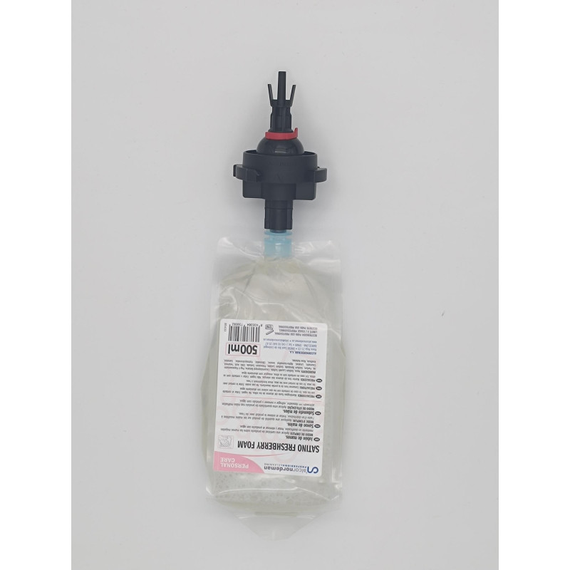 RECHARGE SATINO FRESHBERRY 500ML REMPLACE LES CARTOUCHES GOJO ADX 700ML SAVON MOUSSE
