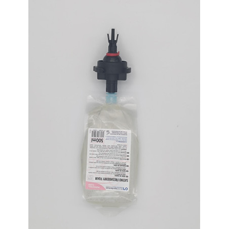 RECHARGE SATINO FRESHBERRY 500ML REMPLACE LES CARTOUCHES GOJO ADX 700ML SAVON MOUSSE