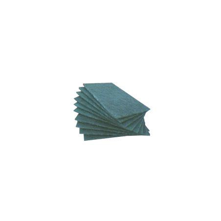TAMPON PAD FIN ABRASIF VERT QUALITE SUPERIEURE 140X225 LOT DE 10