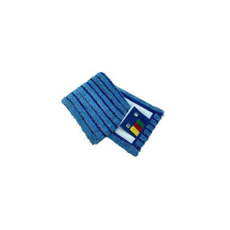 BANDEAU MICROFIBRE POCHES/LANGUETTES 2 OEILLETS AVEC BANDES ABRASIVES ULTIMA BLEU/BLEU 40CM (GOUBLE 0016416)