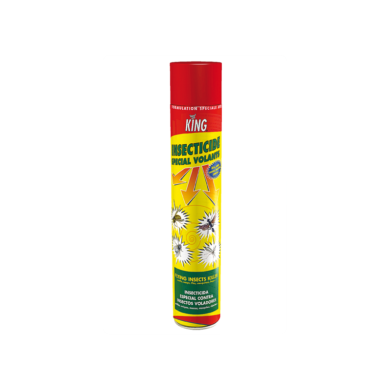 INSECTICIDE VOLANTS (MITES/GUEPES/MOUCHES/MOUSTIQUES) KING AER 750ML