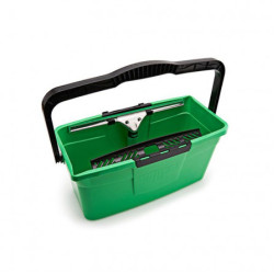 SEAU LAVEUR VITRES 12L VERT +TAMIS+CROCHET PORTE-OUTILS UNGER