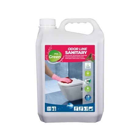 POLLET POLGREEN ODOR LINE SANITARY DETARTRANT SANITAIRE CONCENTRE ECOLABEL 5L